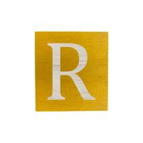 Cubo Amarelo Letra Branca Festa Chá de Bebê Decoração 8x8x8 Cm Mdf Madeira Cubo Amarelo Letra Branca Festa Chá de Bebê Decoração 8x8x8 Cm Mdf Madeira