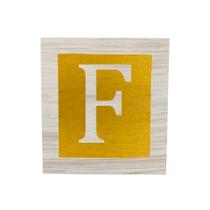 Cubo Amarelo Letra Branco com Aplique Festa Chá de Bebê Decoração 8x8x8 Cm Mdf Madeira Cubo Amarelo Letra Branco com Aplique Festa Chá de Bebê Decoração 8x8x8 Cm Mdf Madeira