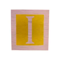 Cubo Amarelo Letra Rosa Bebê com Aplique Festa Chá de Bebê Decoração 8x8x8 Cm Mdf Madeira Cubo Amarelo Letra Rosa Bebê com Aplique Festa Chá de Bebê Decoração 8x8x8 Cm Mdf Madeira
