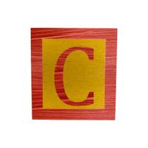 Cubo Amarelo Letra Vermelho com Aplique Festa Chá de Bebê Decoração 8x8x8 Cm Mdf Madeira Cubo Amarelo Letra Vermelho com Aplique Festa Chá de Bebê Decoração 8x8x8 Cm Mdf Madeira