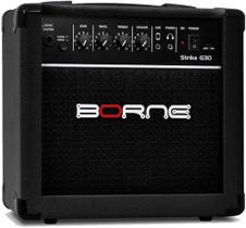 Cubo Amplificador Para Guitarra Borne Strike G30 Preto 15w