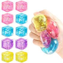 Cubo Antiestresse Hooqict 10 Peças Brinquedos Sensoriais Squishy 3 cm Cubo Antiestresse Hooqict 10 Peças Brinquedos Sensoriais Squishy 3 cm