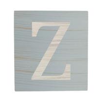 Cubo Azul Bebê Letra Branca Festa Chá de Bebê Decoração 8x8x8 Cm Mdf Madeira
