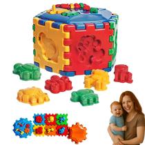 Cubo Blocos Interativo Animais Bebe Infantil Didático Oferta