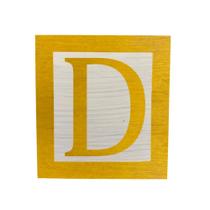 Cubo Branco Letra Amarela com Aplique Festa Chá de Bebê Decoração 8x8x8 Cm Mdf Madeira Cubo Branco Letra Amarela com Aplique Festa Chá de Bebê Decoração 8x8x8 Cm Mdf Madeira