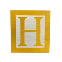Cubo Branco Letra Amarela com Aplique Festa Chá de Bebê Decoração 8x8x8 Cm Mdf Madeira Cubo Branco Letra Amarela com Aplique Festa Chá de Bebê Decoração 8x8x8 Cm Mdf Madeira