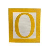 Cubo Branco Letra Amarela com Aplique Festa Chá de Bebê Decoração 8x8x8 Cm Mdf Madeira Cubo Branco Letra Amarela com Aplique Festa Chá de Bebê Decoração 8x8x8 Cm Mdf Madeira