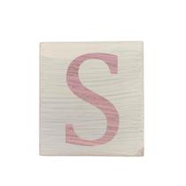 Cubo Branco Letra Rosa Bebê Festa Chá de Bebê Decoração 8x8x8 Cm Mdf Madeira Cubo Branco Letra Rosa Bebê Festa Chá de Bebê Decoração 8x8x8 Cm Mdf Madeira