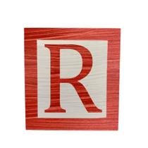 Cubo Branco Letra Vermelha com Aplique Festa Chá de Bebê Decoração 8x8x8 Cm Mdf Madeira Cubo Branco Letra Vermelha com Aplique Festa Chá de Bebê Decoração 8x8x8 Cm Mdf Madeira