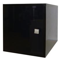 Cubo com Porta Preto BCB 02-26 BRV Móveis