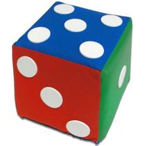 Cubo Dado Com Pontos Redondos Em Espuma