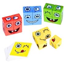 Cubo das Emoções Brinquedo Educativo Jogo Cartas Intantil Criança - NLQT