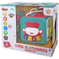 Cubo de atividades 6 em 1 com som e luz zoop
