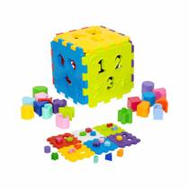 Cubo de Atividades - Cubo Didático - 18 Peças - Mercotoys