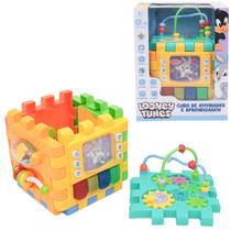 Cubo de Atividades Interativo 6 em 1 Educativo Looney Tunes