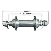 Cubo De Bicicleta Dianteiro Aço Esferado 36 Furos De 2,5mm Cubo De Bicicleta Dianteiro Aço Esferado 36 Furos De 2,5mm