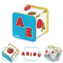 Cubo de Brinquedo Educativo Letras e Cores 852 junges