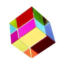 Cubo De Cristal Hexaédrico Mágico Colorido 30-60mm Cubo De Fotografia 3D Para Efeitos Visuais