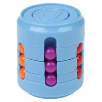 Cubo de Descompressão Infantil - Brinquedo Educativo para Crianças Fidget Toy Kids Toy - Cilindro Magico 4D Cores