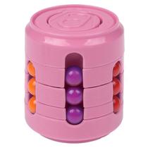 Cubo de Descompressão Infantil - Brinquedo Educativo para Crianças Fidget Toy Kids Toy - Cilindro Magico 4D Cores