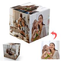 Cubo de fotos personalizado Buaodam Cubo giratório 3D com 6 fotos
