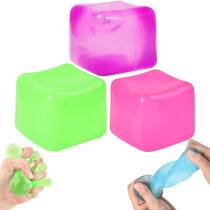 Cubo de gelo azurfórico Squishy Stress Cube Toy para alívio da ansiedade