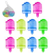 Cubo de gelo ecologico picole com 10 pecas 4cm na rede