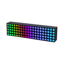 Cubo De Luz Inteligente RGB WiFi Sincronização De Música Relógio Letras Emojis Para Apple Home Alexa