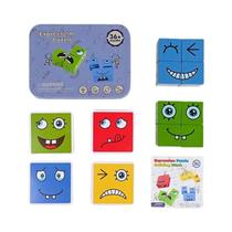 Cubo De Quebra-Cabeça De Madeira Montessori Para Crianças, Blocos De Construção Educativos, Presente