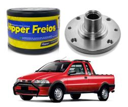 Cubo de roda dianteiro hipper fiat strada adventure 1.8 2001 a 2004