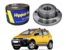 Cubo de roda traseiro hipper freios volkswagen crossfox 1.6 sem abs 2005 a 2009