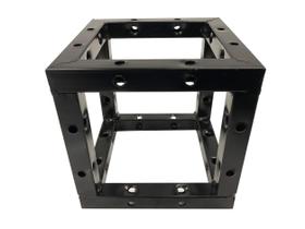 Cubo de Treliça Cedarslink 6 Vias Preto 20 cm 90 Graus