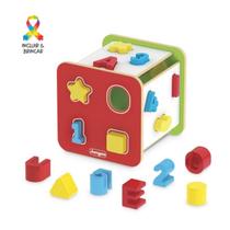 Cubo Didático Brinquedo Infantil Pedagógico de Aprendizagem