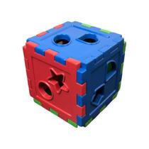 Cubo Didático Colorido Presente Brinquedo Educativo Criança Cubo Didático Colorido Presente Brinquedo Educativo Criança