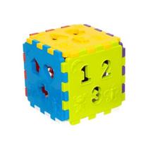 Cubo Didático com 18 peças Mercotoys