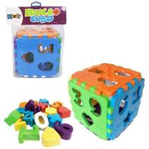 Cubo Didático Educa Mais De Plástico Com 18 Pecinhas Geométricas e Números - KENDY