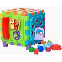 Cubo Didático Grande - Caixa de Atividades Educativas