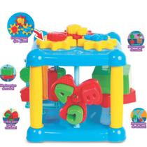 Cubo Didático Infantil, Brinquedo Educativo Com Atividades, Peças Coloridas