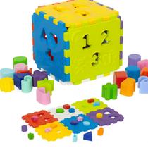 Cubo Didático Pequeno Educativo Pedagógico Encaixe