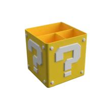 Cubo Do Mario Bros - Porta Caneta Com Divisoria