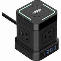 Cubo ergonômico sem fio Power Strip sem gaiola com USB