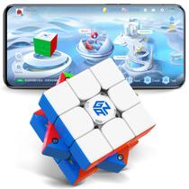 Cubo GAN 356i3 adesivo 3x3 com App CubeStation e ímãs