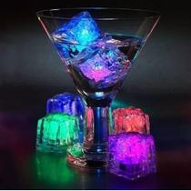 Cubo Gelo Led Pisca Colorido Enfeites Decorar Drinks Bebidas (1 unidade)
