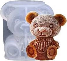 cubo gelo ursinho pelúcia 3D - cubo gelo em forma urso silicone,gelo ursinho pelúcia fácil liberação para leite, chá, uí