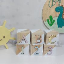 Cubo Infantil ABC 123 Pinus Personalizado