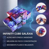 Cubo Infinito Galáxia Fidget Toy Colecionável Espaço Cubo Infinito Galáxia Fidget Toy Colecionável Espaço