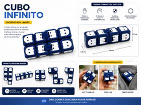 Cubo Infinito Sensorial Antiestresse Fidget Toy Portátil para Foco e Ansiedade Cubo Infinito Sensorial Antiestresse Fidget Toy Portátil para Foco e Ansiedade