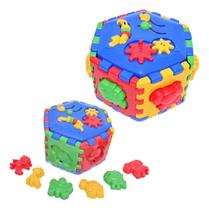 Cubo Interativo Monta e desmonta Brinquedo Educativo Animais