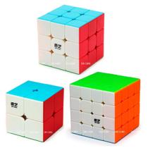 Cubo Mágico 2x2x2 + 3x3x3 + 4x4x4 Qiyi Stickerless (3 cubos)