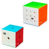 Cubo Mágico 2x2x2 + 4x4x4 Qiyi Stickerless (2 cubos)